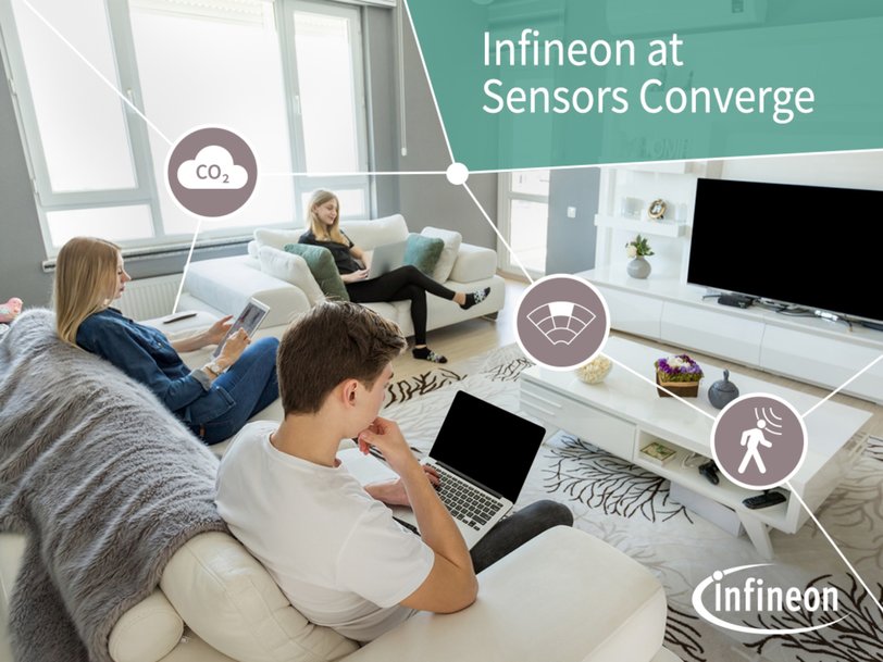 Infineon XENSIV™ sensors drive smart solutions to make life easier, safer and greener at Sensors Converge 2022
